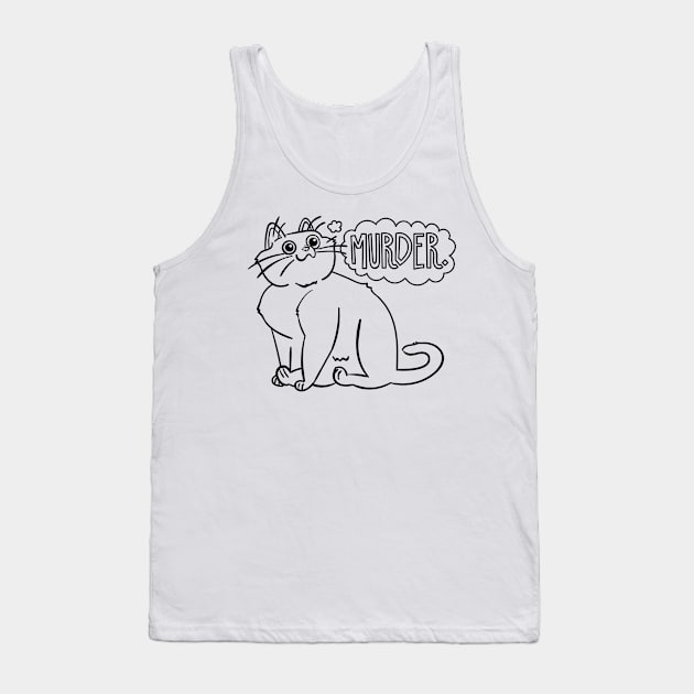 Murder Mittens Tank Top by MediocreMerchant